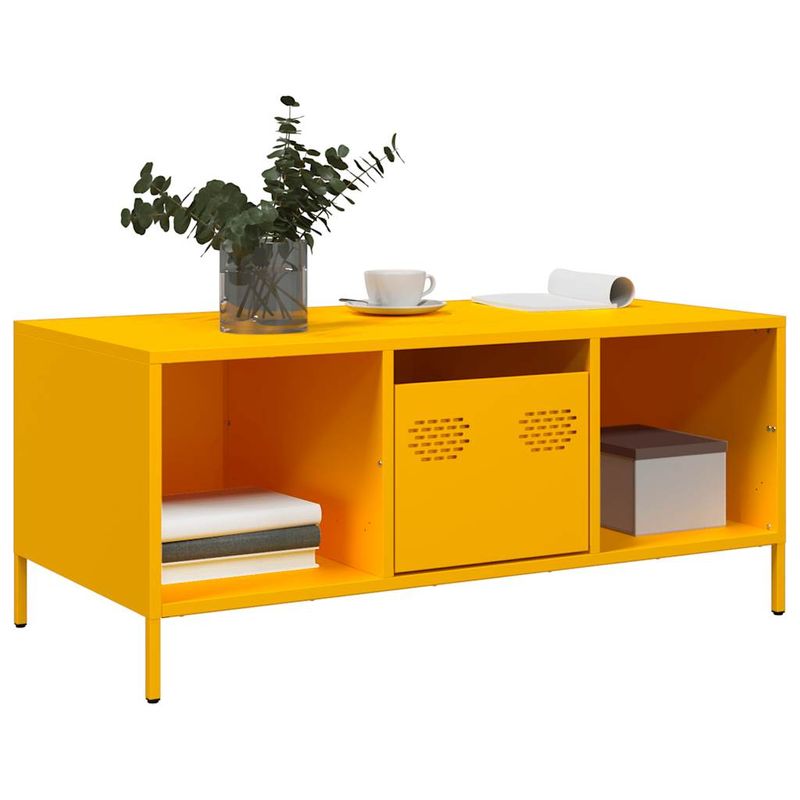 Casa si Gradina - Mobilier - Mese si birouri - Masute de cafea - Masuta de cafea galben mustar otel laminat la rece - Infinity.ro