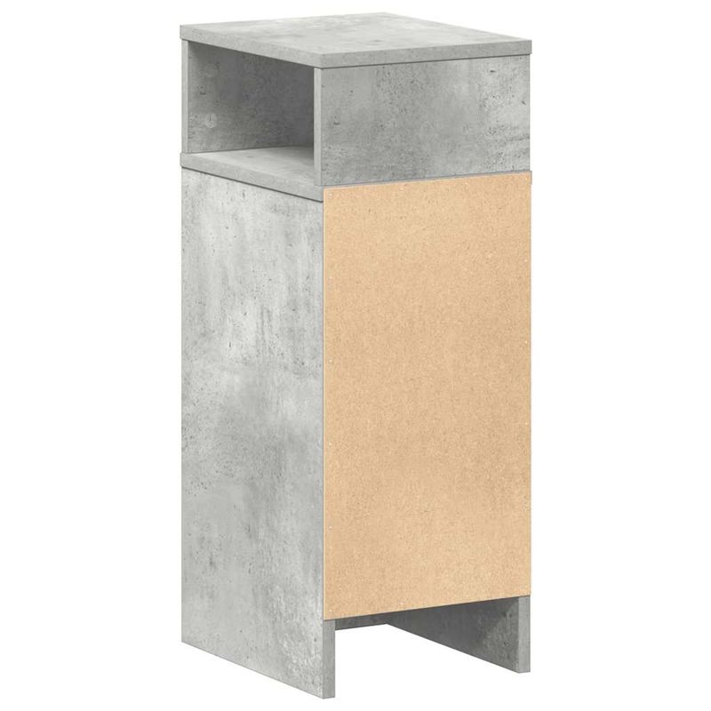 Casa si Gradina - Mobilier - Comode si corpuri - Noptiere - Noptiera cu sertar gri beton 25x31x66 cm - Infinity.ro