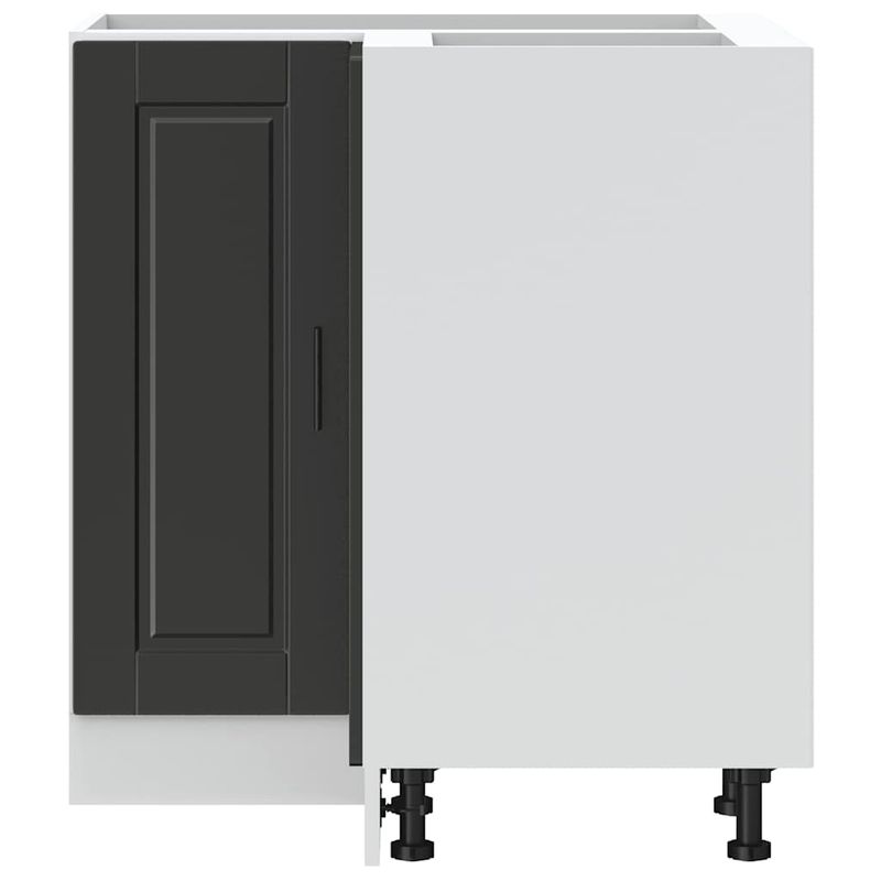 Casa si Gradina - Mobilier - Comode si corpuri - Corpuri bucatarie - Dulap de baza pe colt de bucatarie „Porto” Negru lemn prelucrat - Infinity.ro