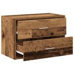 Casa si Gradina - Mobilier - Comode si corpuri - Comode - Dulap cu 2 sertare Lemn vechi 60x31x40 cm Lemn prelucrat - Infinity.ro