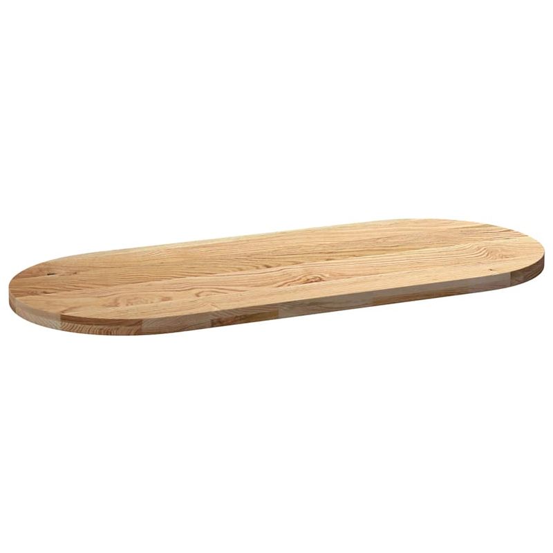 Casa si Gradina - Mobilier - Feronerie si accesorii mobila - Blat de masa 140x60x4 cm lemn masiv de stejar oval - Infinity.ro