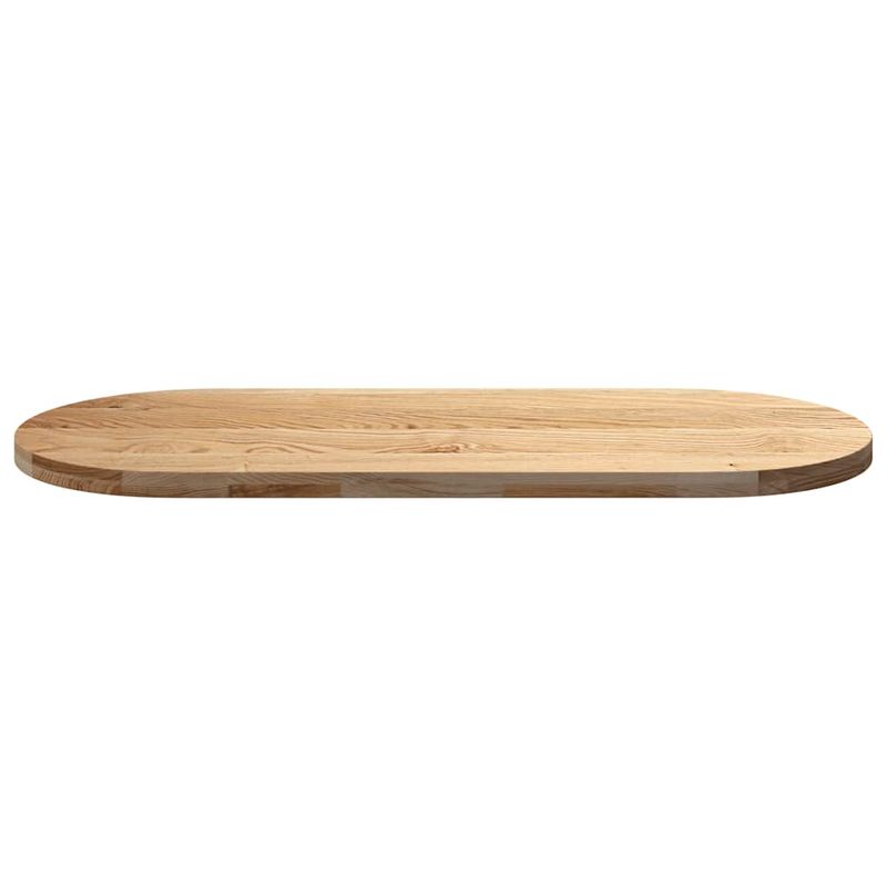 Casa si Gradina - Mobilier - Feronerie si accesorii mobila - Blat de masa 140x60x4 cm lemn masiv de stejar oval - Infinity.ro