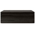 Casa si Gradina - Mobilier - Organizare si depozitare - Cutii depozitare - Cutie din lemn cu capac și manere negru lemn masiv de pin, mărime 40x30x13 cm - Infinity.ro
