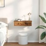 Casa si Gradina - Mobilier - Biblioteci si rafturi - Rafturi - Raft de perete cu sertare Lemn vechi 60x25x15 cm Lemn prelucrat - Infinity.ro
