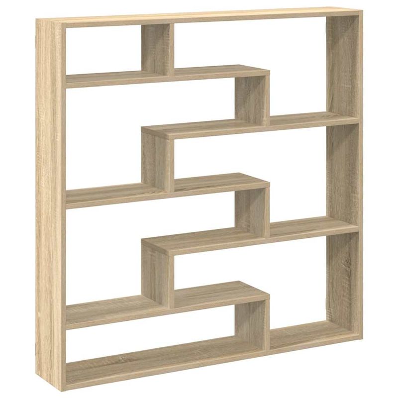 Casa si Gradina - Mobilier - Biblioteci si rafturi - Rafturi - Raft cubic perete 7 compartimente stejar sonoma lemn prelucrat - Infinity.ro