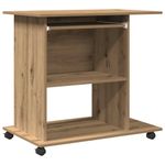 Casa si Gradina - Mobilier - Mese si birouri - Birouri - Birou pentru computer Stejar artizanal Lemn prelucrat - Infinity.ro