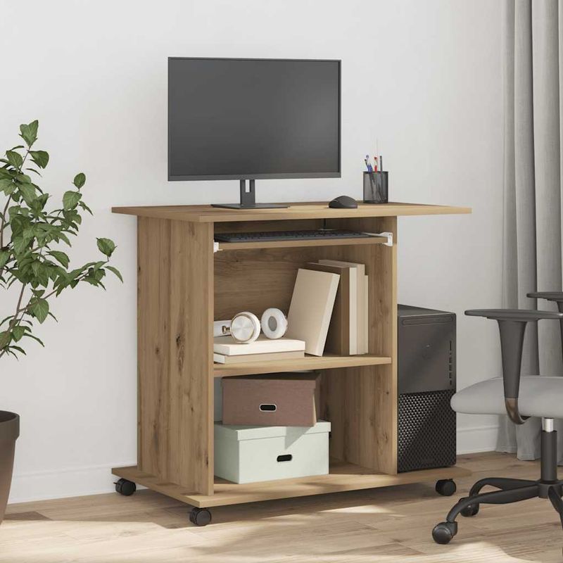 Casa si Gradina - Mobilier - Mese si birouri - Birouri - Birou pentru computer Stejar artizanal Lemn prelucrat - Infinity.ro