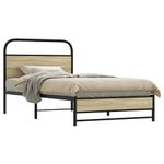 Casa si Gradina - Mobilier - Paturi si accesorii - Paturi - Cadru de pat fara saltea 107x203 cm Lemn derivat stejar Sonoma - Infinity.ro