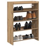 Casa si Gradina - Mobilier - Organizare si depozitare - Organizator incaltaminte - Pantofar, stejar artizanal, 80x25x61,5 cm lemn prelucrat, lăţime 60 cm, înălțime 81 cm - Infinity.ro