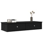 Casa si Gradina - Mobilier - Biblioteci si rafturi - Rafturi - Raft de perete cu sertare negru 100x37,5x19 cm lemn prelucrat - Infinity.ro
