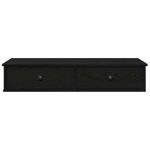 Casa si Gradina - Mobilier - Biblioteci si rafturi - Rafturi - Raft de perete cu sertare negru 100x37,5x19 cm lemn prelucrat - Infinity.ro