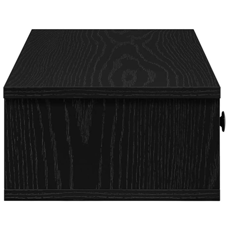 Casa si Gradina - Mobilier - Biblioteci si rafturi - Rafturi - Raft de perete cu sertare negru 100x37,5x19 cm lemn prelucrat - Infinity.ro