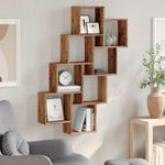 Casa si Gradina - Mobilier - Biblioteci si rafturi - Rafturi - Raft de perete cub, lemn vechi, 90x15x119,5 cm, lemn prelucrat - Infinity.ro