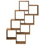 Casa si Gradina - Mobilier - Biblioteci si rafturi - Rafturi - Raft de perete cub, lemn vechi, 90x15x119,5 cm, lemn prelucrat - Infinity.ro