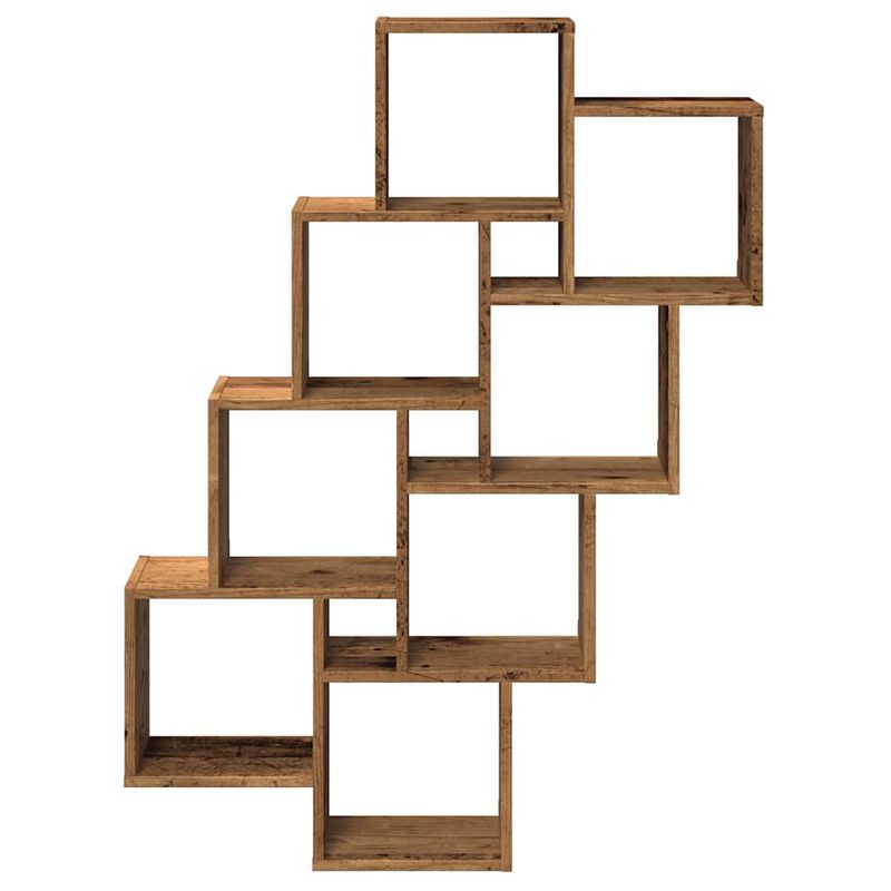 Casa si Gradina - Mobilier - Biblioteci si rafturi - Rafturi - Raft de perete cub, lemn vechi, 90x15x119,5 cm, lemn prelucrat - Infinity.ro