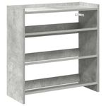 Casa si Gradina - Mobilier - Organizare si depozitare - Organizator incaltaminte - Pantofar, gri beton, 60x25x62 cm, lemn prelucrat - Infinity.ro
