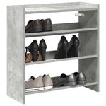 Casa si Gradina - Mobilier - Organizare si depozitare - Organizator incaltaminte - Pantofar, gri beton, 60x25x62 cm, lemn prelucrat - Infinity.ro