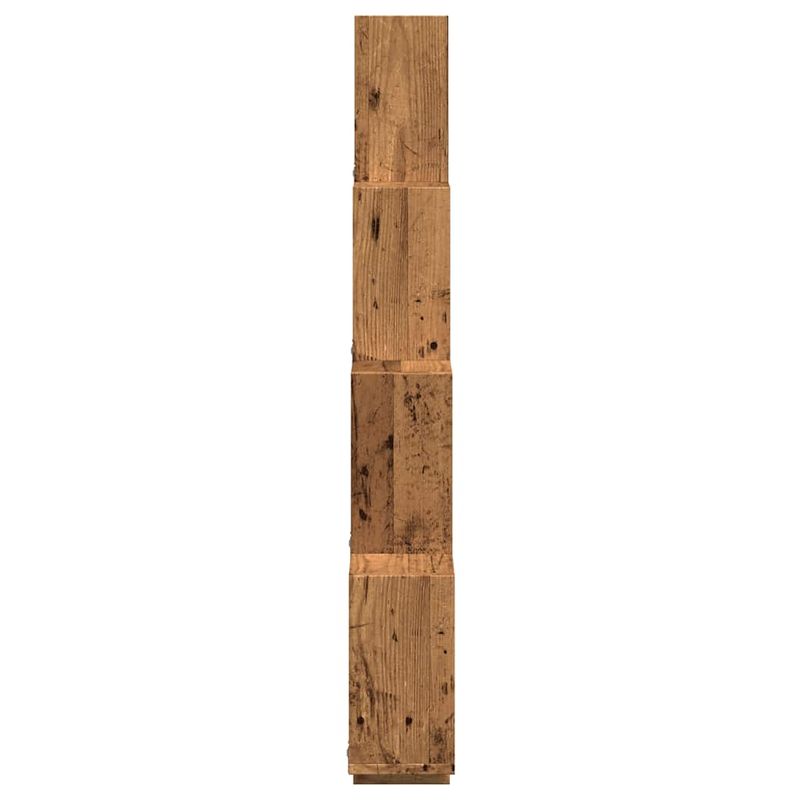Casa si Gradina - Mobilier - Biblioteci si rafturi - Rafturi - Raft de perete cub, lemn vechi, 90x15x119,5 cm, lemn prelucrat - Infinity.ro
