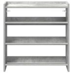 Casa si Gradina - Mobilier - Organizare si depozitare - Organizator incaltaminte - Pantofar, gri beton, 60x25x62 cm, lemn prelucrat - Infinity.ro