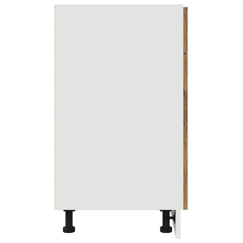 Casa si Gradina - Mobilier - Comode si corpuri - Corpuri bucatarie - Dulap inferior cu sertar stejar artizanal, 80x46x81,5 cm, lemn - Infinity.ro