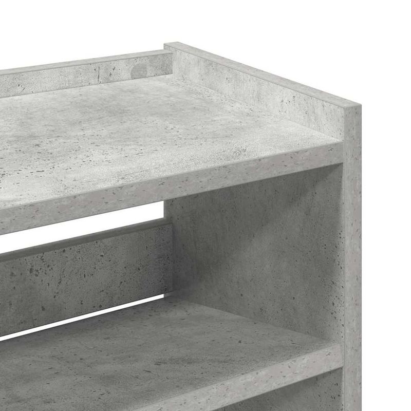 Casa si Gradina - Mobilier - Organizare si depozitare - Organizator incaltaminte - Pantofar, gri beton, 60x25x62 cm, lemn prelucrat - Infinity.ro