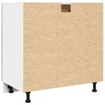 Casa si Gradina - Mobilier - Comode si corpuri - Corpuri bucatarie - Dulap inferior cu sertar stejar artizanal, 80x46x81,5 cm, lemn - Infinity.ro