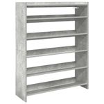 Casa si Gradina - Mobilier - Organizare si depozitare - Organizator incaltaminte - Pantofar, gri beton, 80x25x100 cm, lemn prelucrat - Infinity.ro