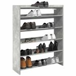 Casa si Gradina - Mobilier - Organizare si depozitare - Organizator incaltaminte - Pantofar, gri beton, 80x25x100 cm, lemn prelucrat - Infinity.ro
