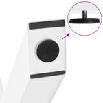 Casa si Gradina - Mobilier - Feronerie si accesorii mobila - Picioare masuta cafea in forma de X, 2 buc alb 60x(42-43)cm otel, mărime 60x(42-43) cm (40 mm) - Infinity.ro