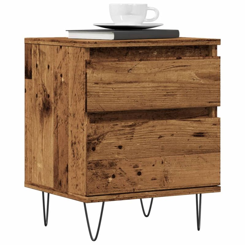Casa si Gradina - Mobilier - Comode si corpuri - Noptiere - Noptiere, 2 buc., lemn vechi, 40x35x50 cm, lemn prelucrat - Infinity.ro