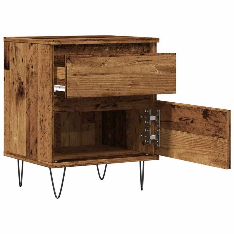 Casa si Gradina - Mobilier - Comode si corpuri - Noptiere - Noptiere, 2 buc., lemn vechi, 40x35x50 cm, lemn prelucrat - Infinity.ro