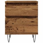 Casa si Gradina - Mobilier - Comode si corpuri - Noptiere - Noptiere, 2 buc., lemn vechi, 40x35x50 cm, lemn prelucrat - Infinity.ro