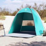 Sport si Outdoor - Camping - Corturi camping - Cort de plaja 3 persoane, verde marin, impermeabil - Infinity.ro