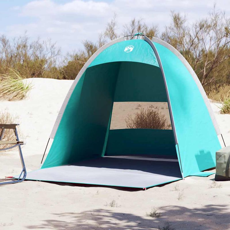 Sport si Outdoor - Camping - Corturi camping - Cort de plaja 3 persoane, verde marin, impermeabil - Infinity.ro