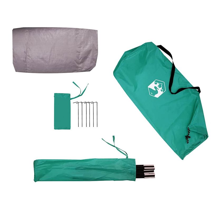 Sport si Outdoor - Camping - Corturi camping - Cort de plaja 3 persoane, verde marin, impermeabil - Infinity.ro