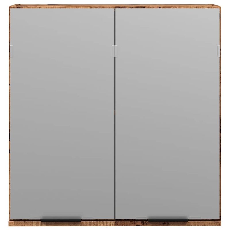 Casa si Gradina - Mobilier - Mobilier baie - Corpuri baie - Dulap cu oglinda de baie lemn vechi 64x20x66,5 cm lemn de lemn - Infinity.ro
