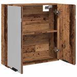 Casa si Gradina - Mobilier - Mobilier baie - Corpuri baie - Dulap cu oglinda de baie lemn vechi 64x20x66,5 cm lemn de lemn - Infinity.ro