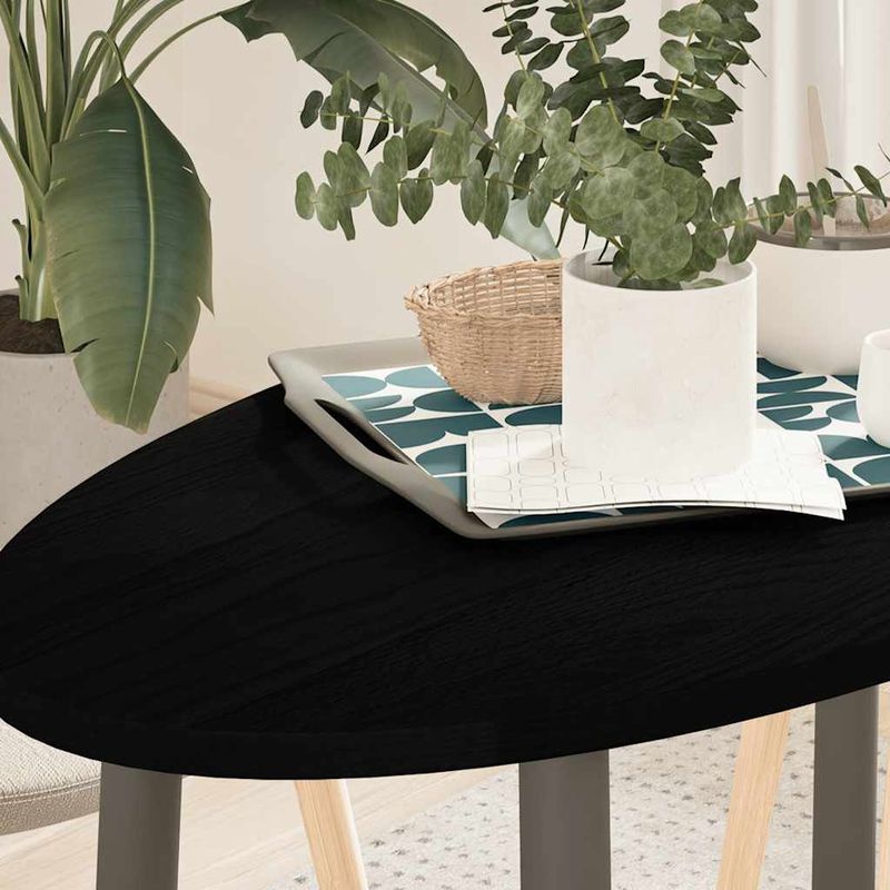 Casa si Gradina - Mobilier - Feronerie si accesorii mobila - Blat de masa maro inchis 100x50x2 cm lemn masiv de stejar oval - Infinity.ro