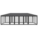 Casa si Gradina - Gradina si terasa - Umbrele si pavilioane - Pavilioane - Cort de petrecere cu 12 pereti din plasa, antracit, 8x4 m, HDPE - Infinity.ro