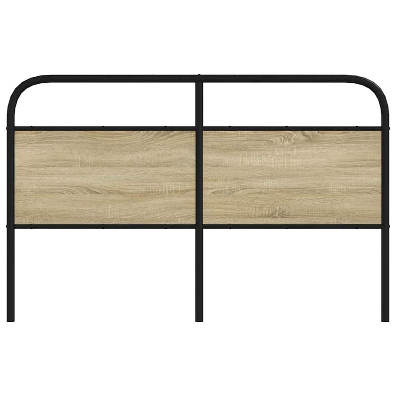 Casa si Gradina - Mobilier - Paturi si accesorii - Accesorii paturi - Tablie stejar sonoma 150 cm otel si lemn prelucrat - Infinity.ro