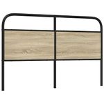 Casa si Gradina - Mobilier - Paturi si accesorii - Accesorii paturi - Tablie stejar sonoma 150 cm otel si lemn prelucrat - Infinity.ro