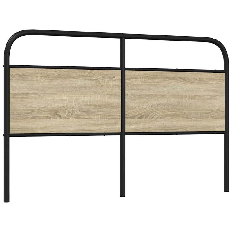 Casa si Gradina - Mobilier - Paturi si accesorii - Accesorii paturi - Tablie stejar sonoma 150 cm otel si lemn prelucrat - Infinity.ro