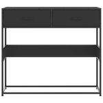 Casa si Gradina - Mobilier - Comode si corpuri - Console - Masuta consola, negru, 90x35x80 cm, lemn prelucrat - Infinity.ro