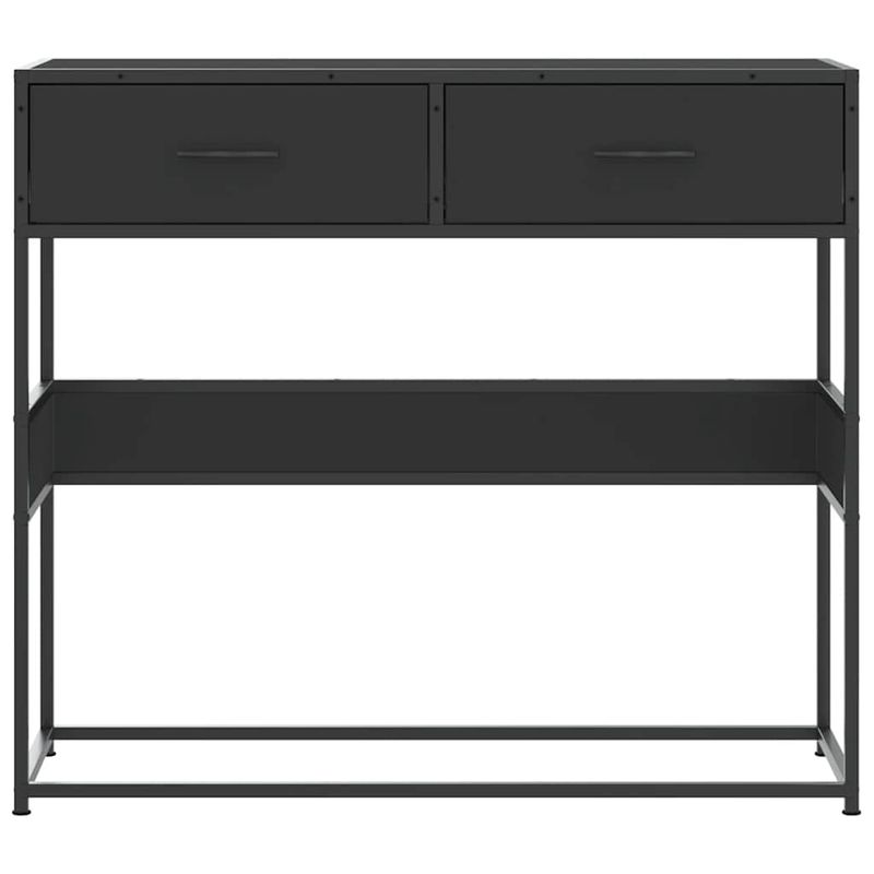 Casa si Gradina - Mobilier - Comode si corpuri - Console - Masuta consola, negru, 90x35x80 cm, lemn prelucrat - Infinity.ro
