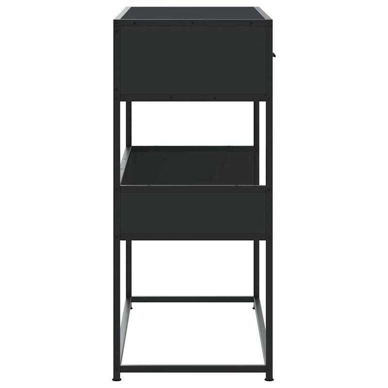 Casa si Gradina - Mobilier - Comode si corpuri - Console - Masuta consola, negru, 90x35x80 cm, lemn prelucrat - Infinity.ro