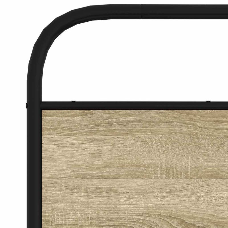 Casa si Gradina - Mobilier - Paturi si accesorii - Accesorii paturi - Tablie stejar sonoma 150 cm otel si lemn prelucrat - Infinity.ro