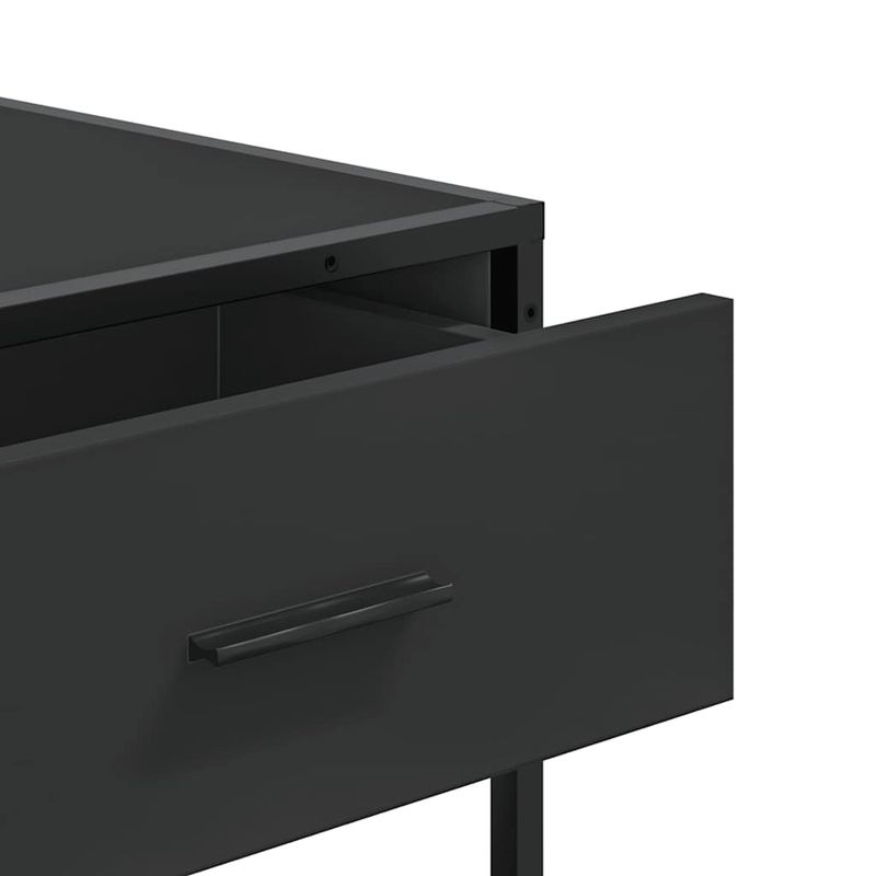 Casa si Gradina - Mobilier - Comode si corpuri - Console - Masuta consola, negru, 90x35x80 cm, lemn prelucrat - Infinity.ro
