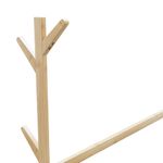 Casa si Gradina - Mobilier - Organizare si depozitare - Cuiere - Suport pentru haine cu carlige si roti 100x35x157 cm bambus - Infinity.ro