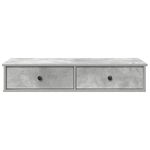 Casa si Gradina - Mobilier - Biblioteci si rafturi - Rafturi - Raft de perete cu sertare Gri beton Lemn prelucrat - Infinity.ro