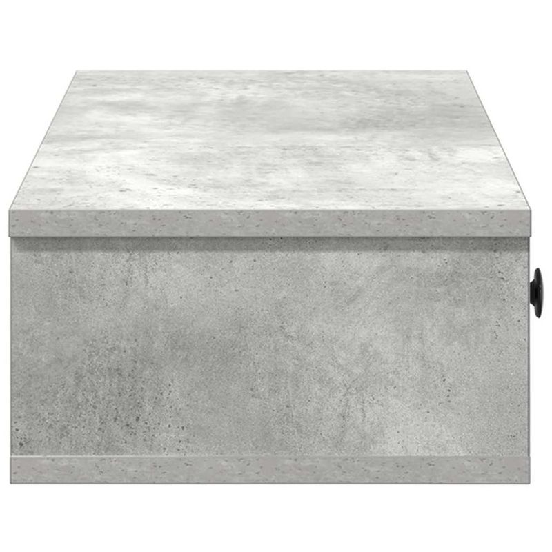Casa si Gradina - Mobilier - Biblioteci si rafturi - Rafturi - Raft de perete cu sertare Gri beton Lemn prelucrat - Infinity.ro